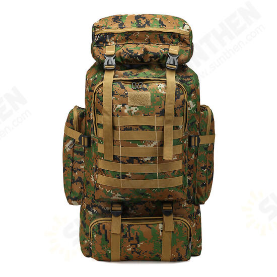 80L Molle Tactical Bag Outdoor Traveling Camping Hiking Military Rucksacks Backpack Camouflage Bag