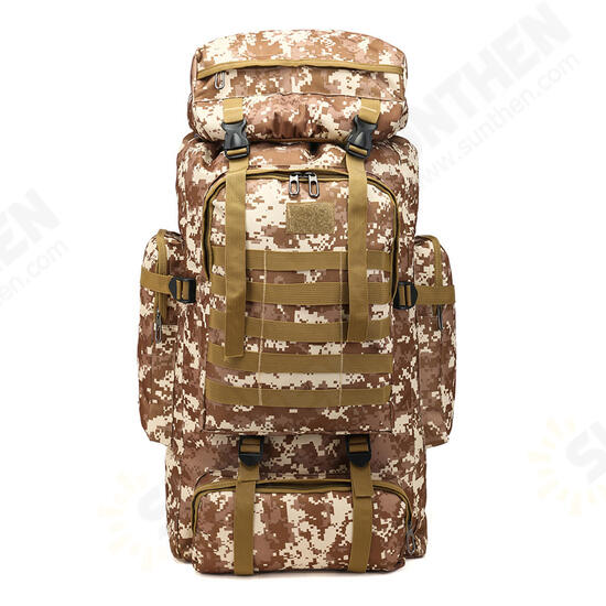 80L Molle Tactical Bag Outdoor Traveling Camping Hiking Military Rucksacks Backpack Camouflage Bag