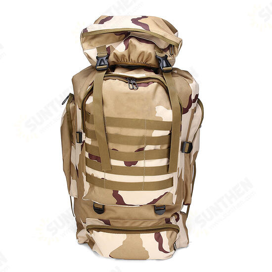 80L Outdoor Military Rucksacks Tactical Bag Camping Hiking Trekking Backpack