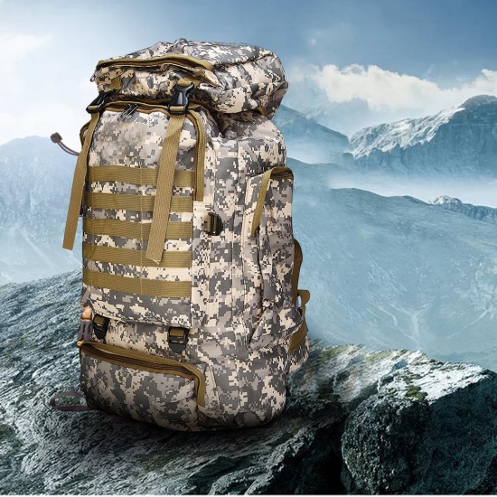 80L Outdoor Military Rucksacks Tactical Bag Camping Hiking Trekking Backpack