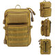 8inch 3P Molle Tactical Outdoor Sports Waist Bag Accessory Kit with Shoulder Strap Mini Phone Pockets Molle Module Package 8inch 3P Molle Tactical Outdoor Sports Waist Bag Accessory Kit with Shoulder Strap Mini Phone Pockets Molle Module Package
