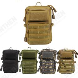 8inch 3P Molle Tactical Outdoor Sports Waist Bag Accessory Kit with Shoulder Strap Mini Phone Pockets Molle Module Package 8inch 3P Molle Tactical Outdoor Sports Waist Bag Accessory Kit with Shoulder Strap Mini Phone Pockets Molle Module Package