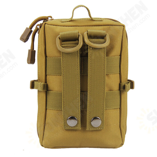 8inch 3P Molle Tactical Outdoor Sports Waist Bag Accessory Kit with Shoulder Strap Mini Phone Pockets Molle Module Package 8inch 3P Molle Tactical Outdoor Sports Waist Bag Accessory Kit with Shoulder Strap Mini Phone Pockets Molle Module Package