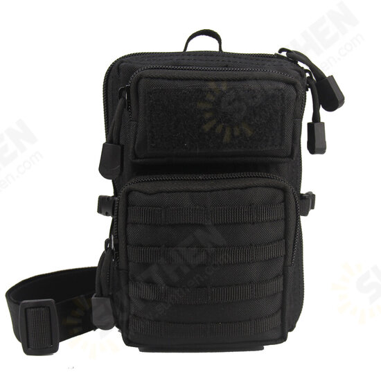 8inch 3P Molle Tactical Outdoor Sports Waist Bag Accessory Kit with Shoulder Strap Mini Phone Pockets Molle Module Package 8inch 3P Molle Tactical Outdoor Sports Waist Bag Accessory Kit with Shoulder Strap Mini Phone Pockets Molle Module Package