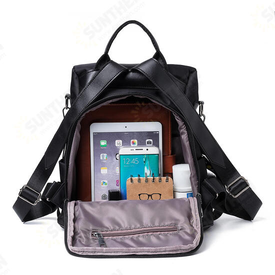 9.7inch Women PU Leather Backpack Waterproof Anti-theft School Bag Travel Leisure Shoulder Bag