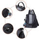 9.7inch Women PU Leather Backpack Waterproof Anti-theft School Bag Travel Leisure Shoulder Bag