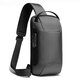 BG-22085 Oxford Cloth Sling Chest Bag USB External Charging Port Waterproof Crossbody Bag Breathable Anti-theft Zipper Shoulder Bag for Camping Travel