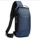 BG-22085 Oxford Cloth Sling Chest Bag USB External Charging Port Waterproof Crossbody Bag Breathable Anti-theft Zipper Shoulder Bag for Camping Travel