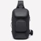 BG-7086 8L Men Sling Bag with USB Charging Port Oxford Cloth Chest Shoulder Crossbody Bag Oxford Cloth Multipurpose Travel Rucksack