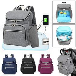 20L Outdoor Travel USB Mummy Backpack Waterproof Multifunctional Baby Nappy Diapers Bag 20L Outdoor Travel USB Mummy Backpack Waterproof Multifunctional Baby Nappy Diapers Bag