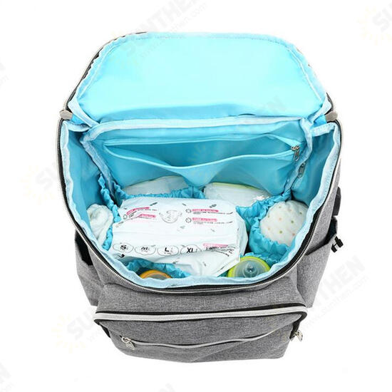 20L Outdoor Travel USB Mummy Backpack Waterproof Multifunctional Baby Nappy Diapers Bag