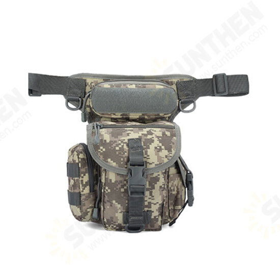 Canvas Waterproof Tactical Bag Waist Pack Leg Bag Camping Hiking Hunting Belt Bag