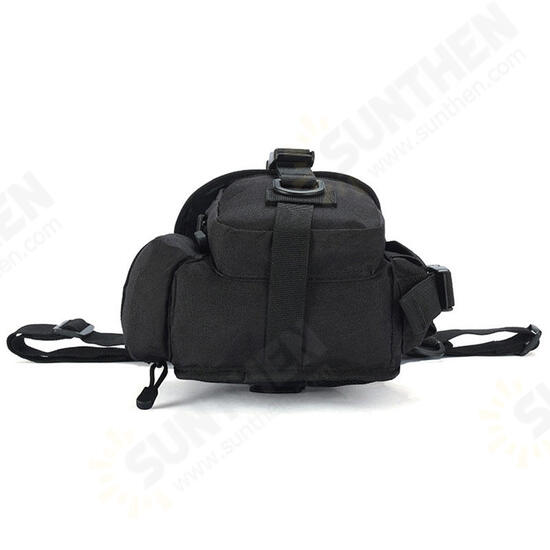 Canvas Waterproof Tactical Bag Waist Pack Leg Bag Camping Hiking Hunting Belt Bag