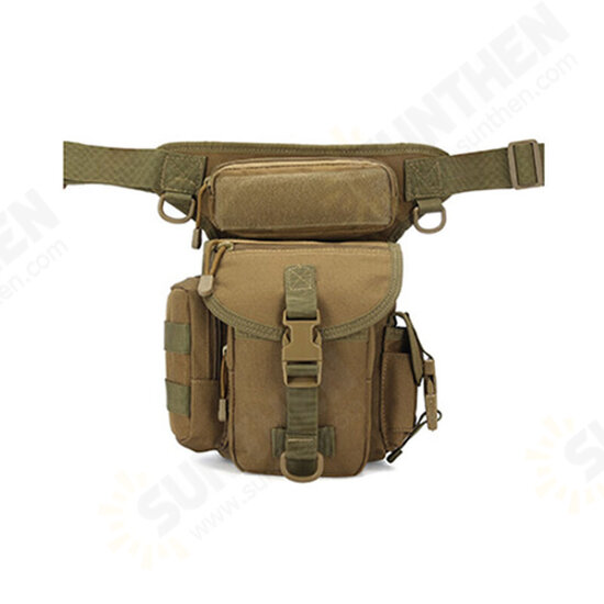 Canvas Waterproof Tactical Bag Waist Pack Leg Bag Camping Hiking Hunting Belt Bag