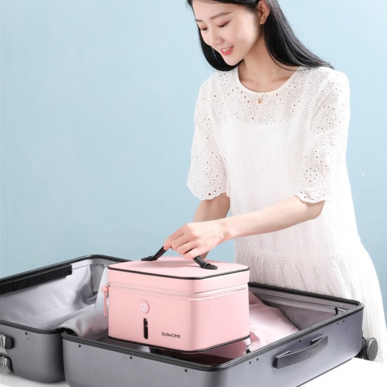 8W Disinfectant Tank Outdoor Travel LED Ultraviolet Light Anion Sterilizer Box Storage Bag Carry Case