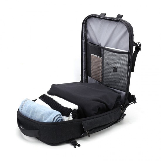 B-00210 2 In 1 20L Multifunction 17inch Laptop Backpack Polyester Waterproof Shoulder Travel Teenage Men Handbag Large Capacity Casual Vintage 2020 New Bag