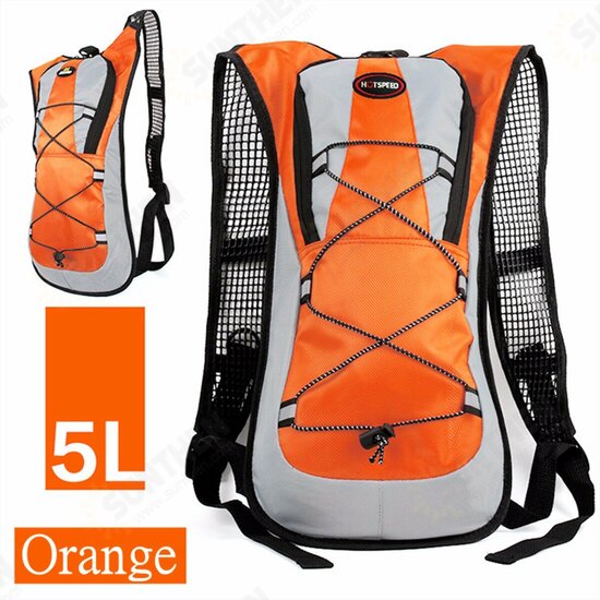 5L Running Hydration Backpack Rucksack 2L Straw Water Bladder Bag For Hiking Climbing