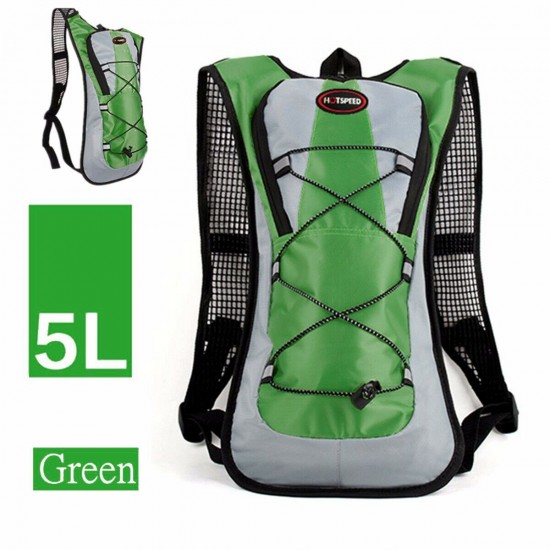 5L Running Hydration Backpack Rucksack 2L Straw Water Bladder Bag For Hiking Climbing