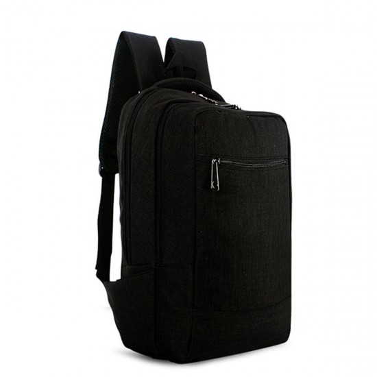 15.6inch Men Laptop Canvas Backpack School Business Travel Shoulder Bag Rucksack