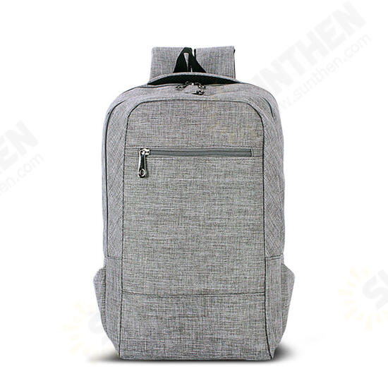 15.6inch Men Laptop Canvas Backpack School Business Travel Shoulder Bag Rucksack