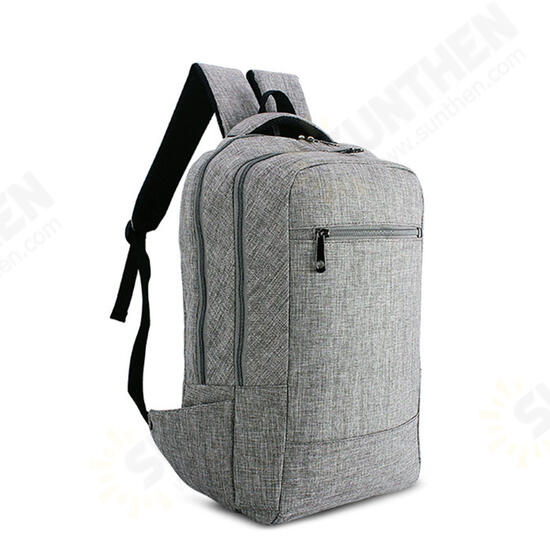 15.6inch Men Laptop Canvas Backpack School Business Travel Shoulder Bag Rucksack