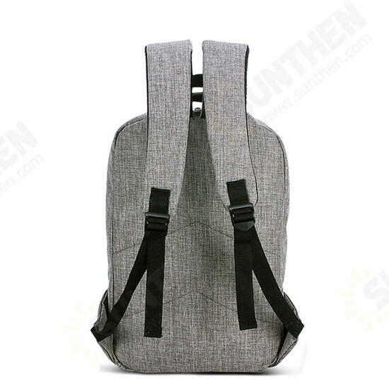 15.6inch Men Laptop Canvas Backpack School Business Travel Shoulder Bag Rucksack