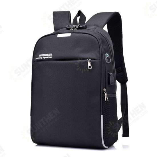 18L Backpack 16inch Laptop Bag USB Charging Headphone Jack Shoulder Bag Anti-theft Luminous School Bag