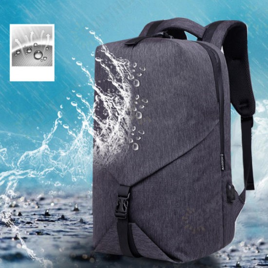 20L USB Nylon Backpack Teenager School Bag 15.6 Inch Laptop Bag Waterproof Shoulder Bag