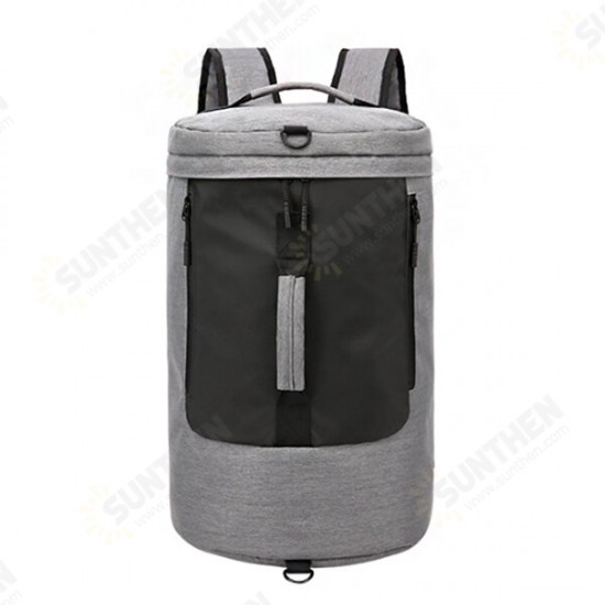 35L Canvas USB Backpack Outdoor Travel Shoulder Bag Waterproof Portable Luggage Handbag