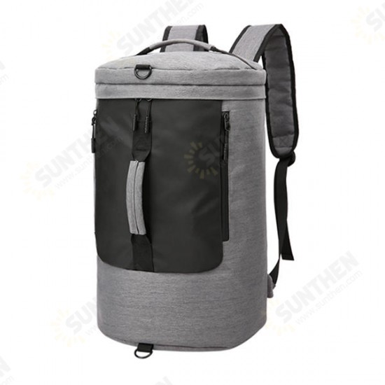 35L Canvas USB Backpack Outdoor Travel Shoulder Bag Waterproof Portable Luggage Handbag