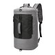 35L Canvas USB Backpack Outdoor Travel Shoulder Bag Waterproof Portable Luggage Handbag