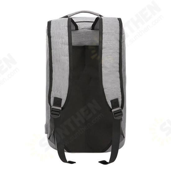 35L Canvas USB Backpack Outdoor Travel Shoulder Bag Waterproof Portable Luggage Handbag