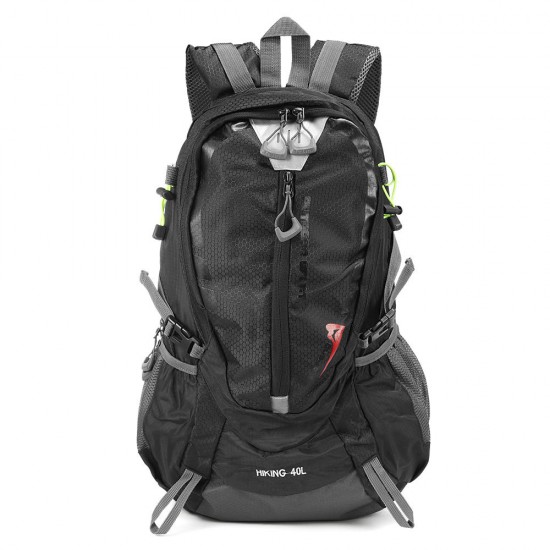 40L Waterproof Nylon Sports Backpack Men Women Unisex Rucksack for Travel Hiking Climbing Camping Bag Mountaineering Cycling