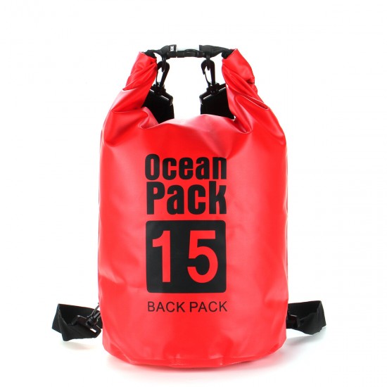 6 Sizes Dry Sack Bag 2/5/10/15/20/30L Waterproof Dry Bag Sack for Kayak Canoeing Outdoor Camping Pouch Pack Storage Bags Red