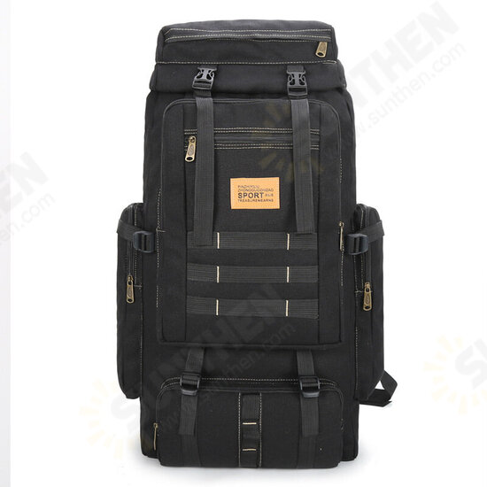 80L Canvas Tactical Backpack Waterproof Travel Bag Unisex Hiking Climbing Rucksack 80L Canvas Tactical Backpack Waterproof Travel Bag Unisex Hiking Climbing Rucksack