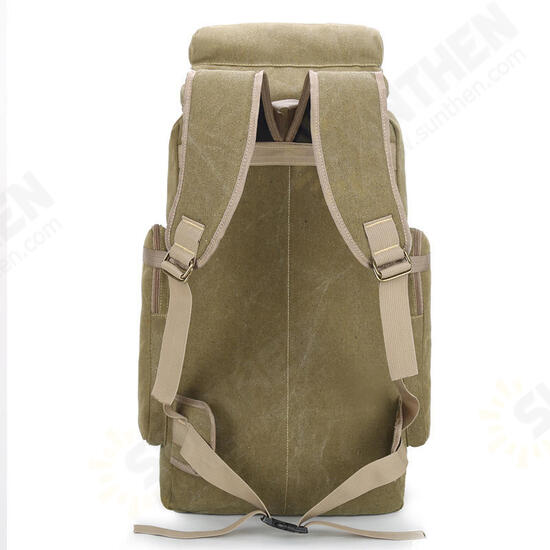 80L Canvas Tactical Backpack Waterproof Travel Bag Unisex Hiking Climbing Rucksack 80L Canvas Tactical Backpack Waterproof Travel Bag Unisex Hiking Climbing Rucksack