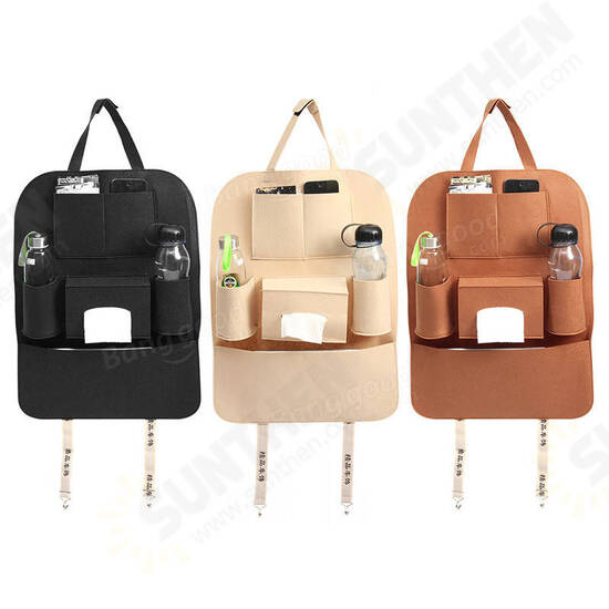 Car Seat Back Multi Pocket Tidy Tablet Holder Travel Storage Bag Universal Accessory