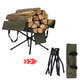 Outdoor Campfire Firewood Rack Collection Bag Aluminum Alloy Lightweight Camping Portable Firewood Storage Bag