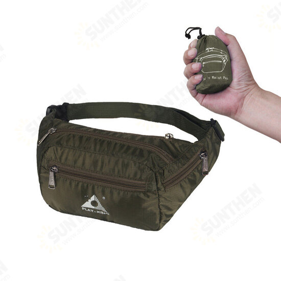 Outdoor Running Travel Waist Bag Waterproof Foldable Fanny Pack For Men Women Jogging Gym