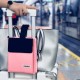 Outdoor Travel Trolley Suitcase Bag Portable Storage Handbag Briefcase With Luggage Strap