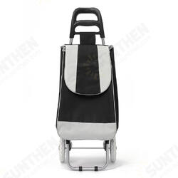 Oxford Large Shopping Trolley Bag On Wheels Push Tote Foldable Grocery Luggage