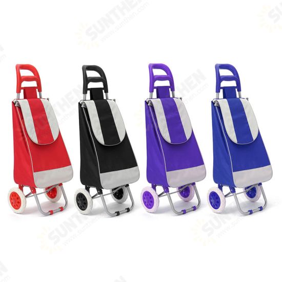 Oxford Large Shopping Trolley Bag On Wheels Push Tote Foldable Grocery Luggage Oxford Large Shopping Trolley Bag On Wheels Push Tote Foldable Grocery Luggage