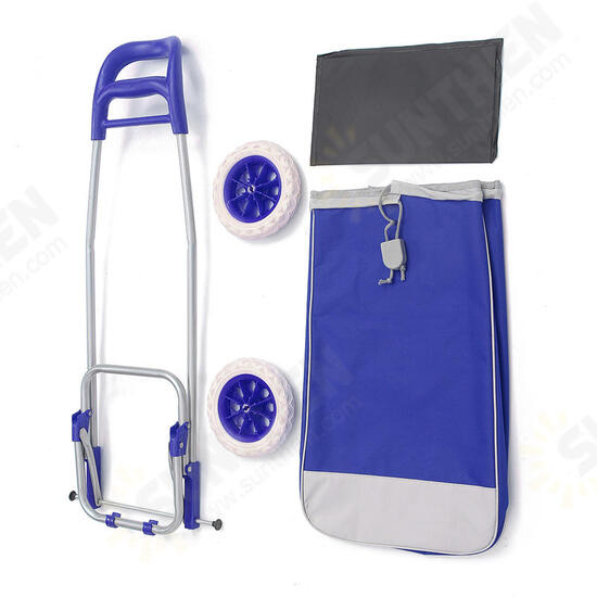 Oxford Large Shopping Trolley Bag On Wheels Push Tote Foldable Grocery Luggage Oxford Large Shopping Trolley Bag On Wheels Push Tote Foldable Grocery Luggage