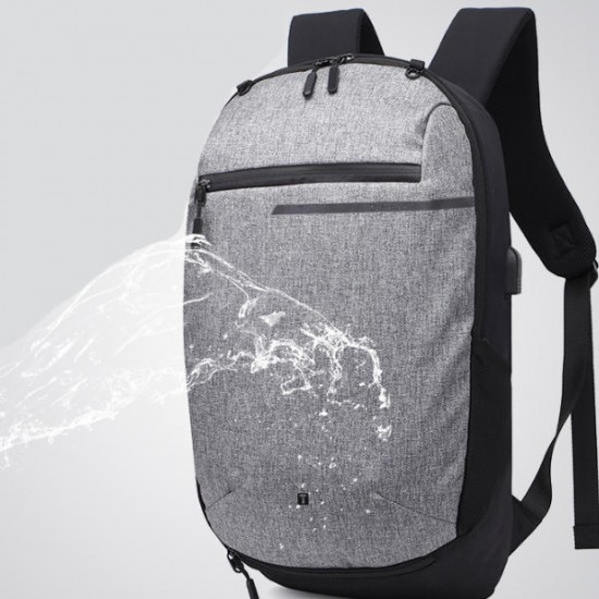 Oxford USB Backpack Travel Waterproof Laptop Bag School Bag Sport Shoulder Bag With Ball Net Pack