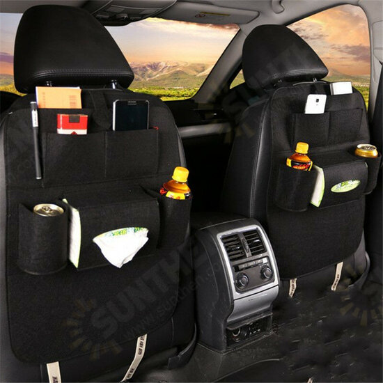 Peach Style Auto Car Seat Back Multi Pocket Storage Bag Organizer Holder Accessory 56x40cm