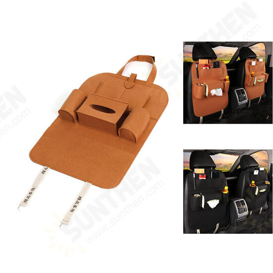 Peach Style Auto Car Seat Back Multi Pocket Storage Bag Organizer Holder Accessory 56x40cm