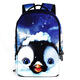 Polyester Cartoon Laptop Backpack Cute Animal Dog Cat Print Schoolbag Rucksack