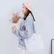 Woman Canvas Tote Handbag Large Capacity Shoulder Shopping Bag Outdoor Travel