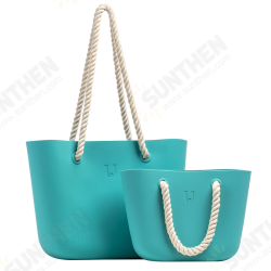 6.3L 11.4L Silicone Beach Handbag Women Shoulder Storage Bag Tote Outdoor Travel