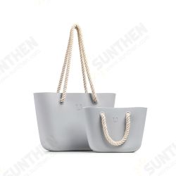 6.3L 11.4L Silicone Beach Handbag Women Shoulder Storage Bag Tote Outdoor Travel